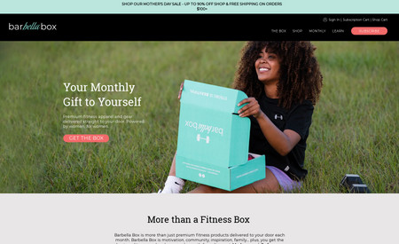 Barbella Box: Pro - Subscription Box Website