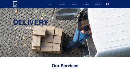 MBOX Delivery: Editor X Website Design for Mbox Delivery