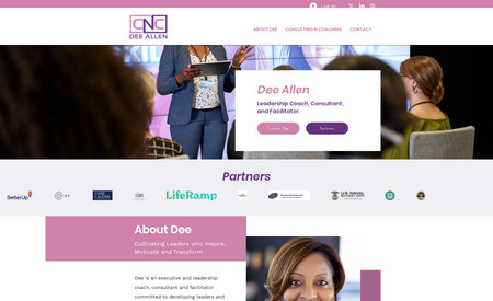 Dee Allen Coaching N: We built a new website for a coach and speaker.