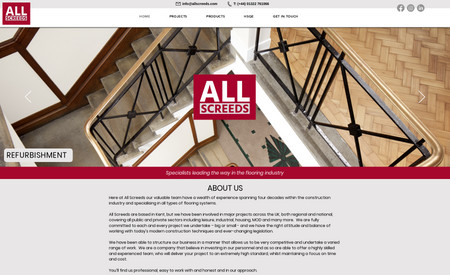 Allscreeds: Redesign of website by creation of a custom template.