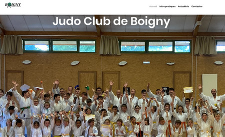 Judo Club Boigny: Création d'un site vitrine pour un club de Judo