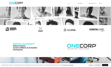 Onecorp: Site internet d'un groupe d'entreprise