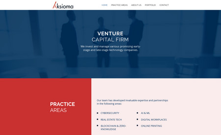 Aksioma - A Venture Capital Firm: A complete new website and logo for Aksioma.tech - A Venture Capital Firm.
