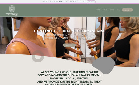Holistic House: We have redesigned their fitness/yoga website which are includes scheduling.