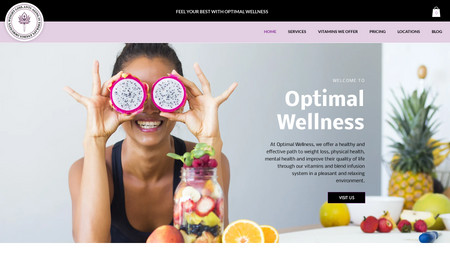 Optimal Wellness: Designed this custom website for a wonderful family-owned business in Florida. 