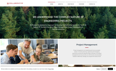 Collaborative Inc: This website was designed for a new collaborative engineering business that needed to be modern, stylish and user friendly.
