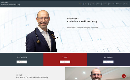 Professor Christian Hamilton-Craig: New Website