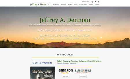 Jeffrey A. Denman Author and Historian: Official Website of Author & Historian Jeffrey A. Denman, including his Book:  Greene and Cornwallis in the Carolinas The Pivotal Struggle in the American Revolution, 1780-1781