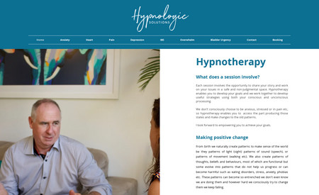 Hypnologic Solutions: Website edits, updating text, layout, images and overall appearance 