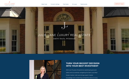 Julie Lane Luxury Real Estate: Custom Website Build
