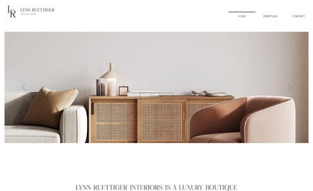 Lynn Ruettiger Interiors: Logo and website design