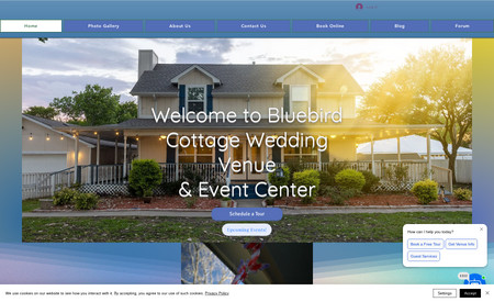 Bluebird Cottage: Dallas Texas Web Design Company supports Bluebird Cottage which is a local cafe and event venue. Dallas Texas Web Design Company provides search engine optimization services and audits for Bluebird Cottage.