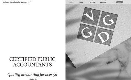 VDGG2: Certified Public Accounting firm in the Central Valley of California. Site redesign and new Logo.