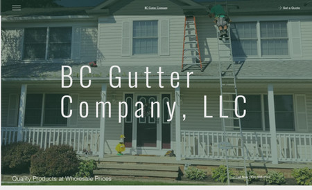 BC Gutter Company: Built with Wix Studio this site takes advantage of the Wix Project Portfolio App, dynamic links for CMS, and studio interactions.