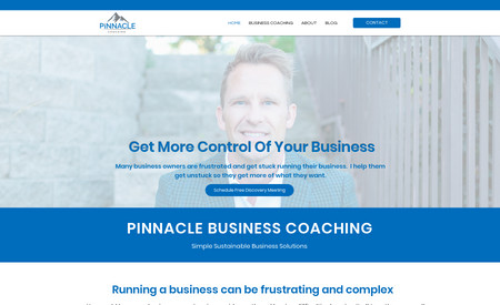PINNACLE COACHING: Updated site according to what customer was looking for. He loved the results