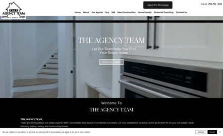The Agency Team: I Design this website for a real etstate agency