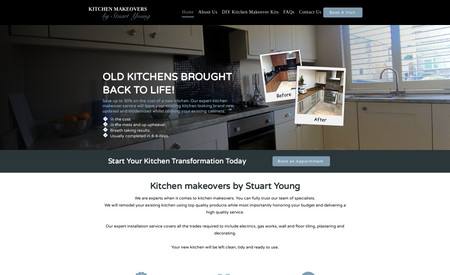 Kitchen Renovations: The client so much love this website when i delivered it to him. I designed it for the client from scratch.