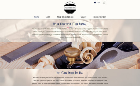 Yourwood Creations: Complete site redesign for a woodworker
