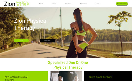Zion PhysicalTherapy: I designed the entire 60+ page Editor X website plus 60 blog posts (over 120 pages total), created products pages, blog pages, a video page for their pt videos, created contact forms, did custom SEO, added galleries for all four of their locations, and more. 
