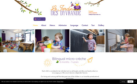 Bilingual Nursery: This website is belongs to my client that is from UK. He was very satisfied with my work.