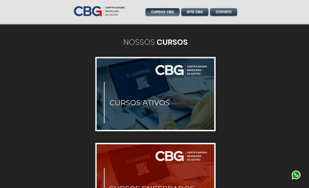 Cursos CBG: Cursos de Formação em ISO