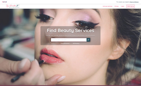 PrettieX.com: A beauty marketplace where girls can book beauty services near them, business owners signup with a business account can add services, manage bookings, maintain a profile and get rated for their services.

This website uses the following:
- Custom booking solution with timezones in mind.
- Real time notifications with events (booking received, approved, service deleted, etc..).
- Ratings & Reviews.
- Two account levels (personal, business).
- Different menu for each account type.
- And much more...