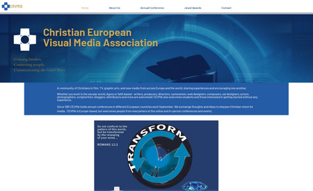 CEVMA: This is a great site for Christian European Visual Media Association.  It will be used for event and conference registration as well as an archive for film festival winners.