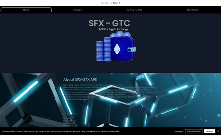 SFX-GTC: page Dedicated to cryptocurrencies, crypto exchange and general information about commission income