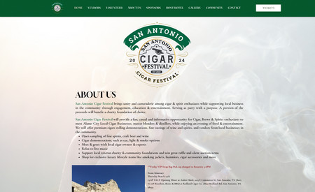SA Cigar Festival: Website Design
Marketing Collateral