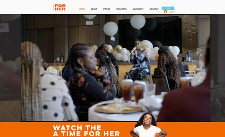 A Time For Her: We created the brand guidelines, website, and logo for this project.