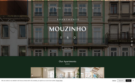 Mouzinho160: Accommodation website connected to channel manager to receive direct booking and avoid channel fees. 