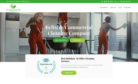 Eco Green Cleaning: Website Design, Website Content