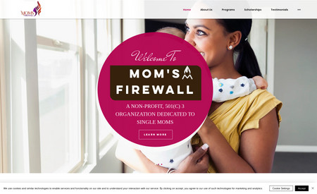 Mom's Firewall : This non-profit organization was seeking to effectively communicate their mission and reach out to the women within their community. To facilitate financial support from donors, they also required an intuitive donation process for collecting funds.