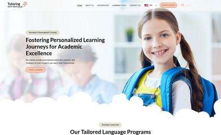 TutoringWithMonique: Website revamp for Monique who is a tutor based in Canada.