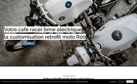 Bymoss.bike: Création d'un site vitrine pour ByMoss, rétrofit de motos BMW.