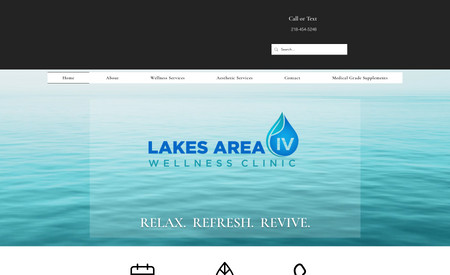 Lakesareaivwellness: This website was done for an IV clinic.  