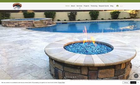Loayzas Landscaping Pools & Spas: Imported and improved website design and created a custom form. We also imported their customer database into Wix CRM so they could make follow-ups and also do email marketing.