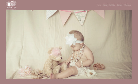 White Lily Photograp: Crafting and constructing a Wix website for a professional photographer.