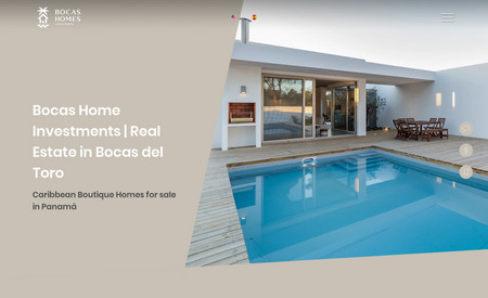 Bocas Homes Invest: Real Estate Project with custom Code Filters and dynamic pages built on Formatnull's EditorX template for Realtors. 
