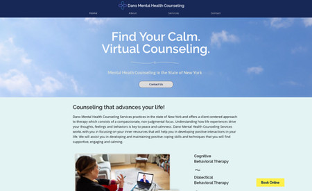 Dano Counseling: Customer wanted a new beautiful website for her counseling business in New York that was easy to navigate and informational. She loved it!