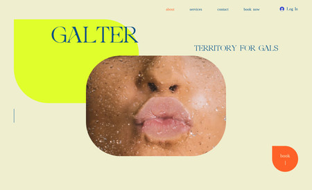 Galter Beauty: Interactive website design for beauty salon