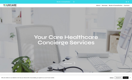 Your Healthcare Advice: Meet Your Care Healthcare Concierge Services: a one-stop platform designed to empower individuals to take control of their healthcare journey. Founded by Nisa, a healthcare educator with a deep passion for health and caregiving, the website aims to simplify the often complex and intimidating world of healthcare.

The Challenge:
The client wanted a website that was not only informative but also user-friendly, with a clean design that would make navigation effortless for users of all ages.

Our Solution:
We created a clean, minimalistic design that allows the rich content to shine. The website is structured to guide visitors through a variety of healthcare topics, from understanding medical terminology to managing diagnoses and healthcare maintenance.

The Result:
A website that serves as a reliable guide for anyone navigating the healthcare system, offering a range of services that empower individuals to make informed decisions about their health. Whether you're looking for healthcare advocacy, education, or consulting, Your Care Healthcare Concierge Services has got you covered.