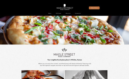Maple Street Pizza: Design, copy, management, and maintenance