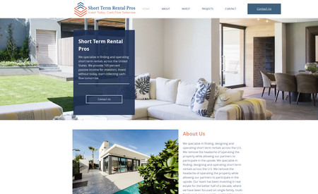STR Pros: New website for a Florida client showcasing short term rentals with Airbnb integration and  investment opportunities. This project included branding, business email and SEO settings and submissions.  