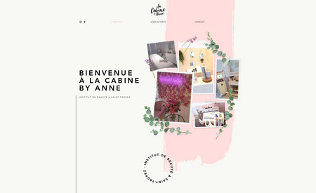 La Cabine by Anne: Site vitrine pour l'institut de beauté la Cabine by Anne basé a Saint Tropez