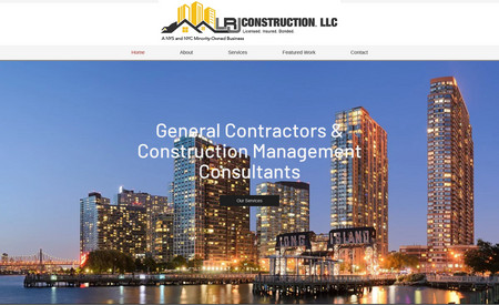 Construction Site Redesign: LRJ Construction, LLC