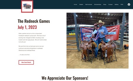 Redneck Games: A very fun site for a very unique event.  The Redneck Games needed a site with many pages to convey all their information.  They also needed the site to be easy to manage.  The sponsors and gallery are in Collections that can be managed in the Content Manager from the Dashboard, so they don't need to get into the Editor to make changes. 
