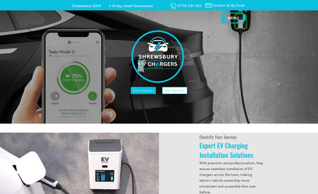 Ajs Electrical Servi: The client wanted a new site to help generate more inquiries and develop more of an online presence. Also wanted a section to showcase the EV chargers where a potential client could purchase one for installation