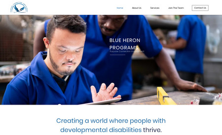 Blue Heron Programs: Emma needed a website redesign to bring her vision to life and drive more participation in her job placement and training programs.