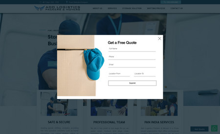 ADO Logistics: Designing the Complete Website and making it SEO friendly.